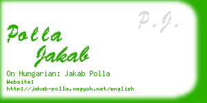 polla jakab business card